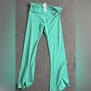 PINK high waisted Flared Leggings